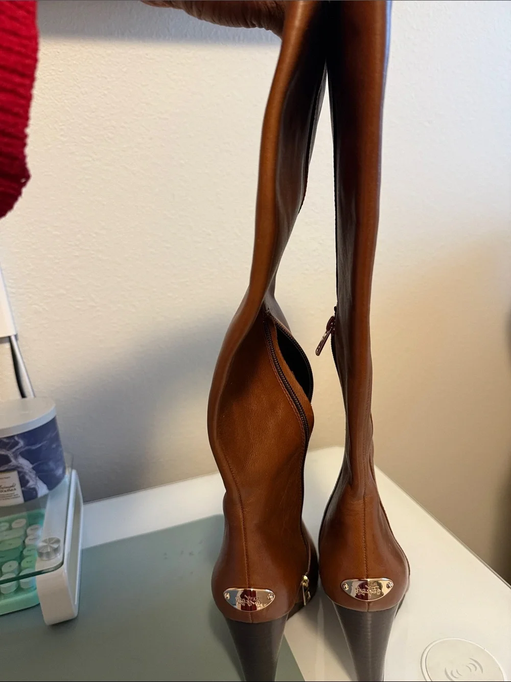 Coach Women's Tall Wedge Knee-High Boot in Brown